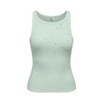 ONLY Onlfiliz S/L Stone Tank Top Box Kadın Bluz, Yeşil, XS