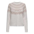 Only Onlfry Desenli Regular Fit Bisiklet Yaka Örme Kazak Bayan KAZAK 15350618