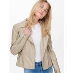 Only Onlgemma Faux Leather Bıker Otw Noos Kadın Deri Mont Ve Ceket 15153079 Silver Lining