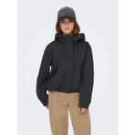 Only Onlgıselle Lıfe Short Hood Jacket cc Otw Kadın Mont 15361437 - Siyah