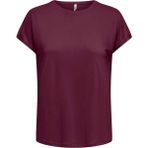 Only Onlhannah S/s Batsleeve Top Jrs Kadın T-Shirt Bordo (15371576) - M
