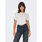 ONLY ONLIRINA S/S O-NECK TOP JRS NOOS Kadın Beyaz T-Shirt - 15349079