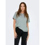 Only Onlırına S/S O-Neck Top Jrs Noos Kadın Mavi T-Shirt - 15349079