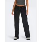 Only Onljuıcy Lw Wıde Leg Dnm Rea1099 Kadın Black Denim Pantolon - 15333082