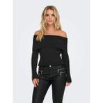 Only Onlkatia Life Ls Off Shoulder Kadın Kazak 15311830 - Siyah - XL