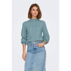 Only Onlkatia Regular Fit Yarım Balıkçı Yaka Örme Kazak Bayan Kazak 15324678 - Mint - XL