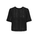 Only Onllıa Ss Emb Top Wvn Kadın Siyah Bluz - 15383837
