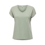 ONLY ONLLUCY LIFE SS VNECK MOSTER TOP BOX JRS Kadın Yeşil T-Shirt - 15343382