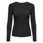 Only Onllulu Ls Rib Highneck cc Knt Kadın Kazak 15350651 - Siyah - M