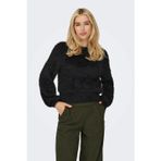 Only Onllulu Regular Fit Bisiklet Yaka Örme Bayan Kazak 15350650 SİYAH