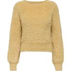 Only Onllulu Regular Fit Bisiklet Yaka Örme Kazak Bayan Kazak 15350650 - Sarı - XL