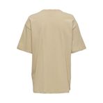 ONLY Onlluna Rahat Kesim Bisiklet Yaka T-Shirt, XS, TYC00712697183, Camel, Kadın