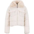 Only OnlMaggi Kadın Kürk Detaylı Şişme Mont Krem (15322000) - XS