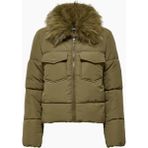 Only Onlmaggi Regular Fit Tüy Detaylı Klasik Yaka Mont Bayan Mont 15322000 - XS - Koyu Kahverengi