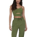 Only Onlmago Lıfe Strap Crop Top Pnt - L - Yeşil-