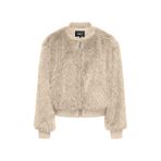 ONLY Onlmanny Faux Fur Bomber Bej Kadın Mont 15322405