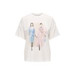 ONLY ONLMELINA S/S LADIES TOP BOX JRS Kadın Cloud Dancer T-Shirt - 15342876