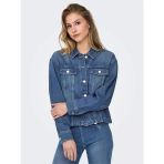 Only Onlmıka L/S Dnm Jkt Akm Moch Kadın Medium Blue Denim Ceket - 15352316
