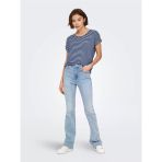 ONLY ONLMOSTER STRIPE S/S O-NECK TOP JRS NOOS Kadın Mavi Bluz - 15206243