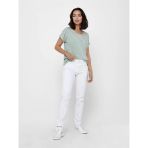 Only Onlmoster Strıpe S/S O-Neck Top Jrs Noos Kadın Yeşil Bluz - 15206243