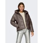 Only Onlnewanja Faux Leather Puffer Kadın Mont - Kahverengi - S