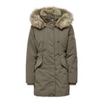 ONLY ONLNEWPRISKA Bayan Uzun Parka, Walnut, XS