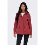 Only Onlnewstarline Regular Fit Kapüşonlu Cepli Mevsimlik Mont Bayan Mont 15218612 - Kiremit