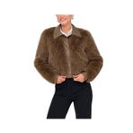 Only Onlnoeme Regular Fit Klasik Yaka Yumuşak Tüylü Düğmeli Mont Bayan MONT 15356776