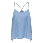 ONLY ONLNOVA AZURE ELBA SINGLET PTM Kadın Mavi T-Shirt - 15343005