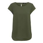 ONLY ONLNOVA LIFE LUX S/S TOP SOLID Tişört Kadın Kalamata 36 EU