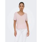 Only Onlrilla S/s V-Neck Lace Top Jrs Kadın T-Shirt Pembe (15369760)