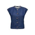 ONLY ONLSADIE SL DNM WAISTCOAT GEN Kadın Beyaz Yelek - 15363629
