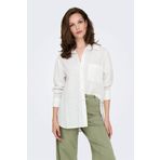 ONLY Onlsalına L/s Shırt Wvn N Kırık Beyaz Kadın Gömlek