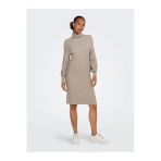 Only Onlsasha L/S Rollneck Dress Knt Noos Kadın Kahverengi Elbise - 15309197