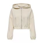 ONLY ONLSCARLETT LIFE LS ZIP HOOD SWT NOOS Kadın Gri Sweatshirt - 15346449