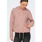 Only Onlskylar Büzgülü Regular Fit Kapüşonlu Mevsimlik Bayan Mont 15218613 PEMBE