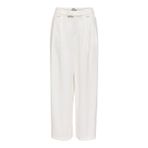 Only Onlsvea Keten Karışımlı Regular Fit Orta Bel Bayan Pantolon 15364120 KREM