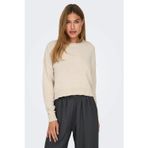 Only Onlteresa Regular Fit Bisiklet Yaka Örme Bayan Kazak 15326112 BEJ