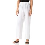 ONLY ONLTOKYO Geniş Bacak Kesimli Kadın Pantolonu, Yüksek Bel Düz Kesim Pantolon, Parlak beyaz, S / 30L