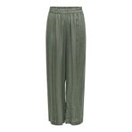 ONLY Onltokyo Life Hw Linen Blend PNT Noos Straight Fit kadın pantolonu, yüksek bel ve yan cepli, Çoklu Basil, S / 30L