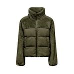 Only Onlwanja Fur Puffer Mix Jacket cc Otw Kadın Mont - Yeşil