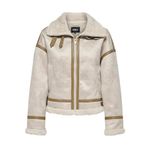 ONLY Onlylva Bonded High Neck Jacket OTW kadın montu, Gri, L