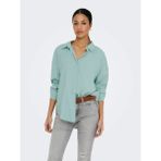 Only Onlzazima L/s Loose Wvn Noos Kadın Gömlek 15272523 - XL - Mint Yeşili