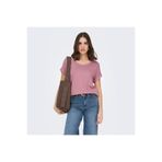 ONLY Pembe Kadın T-Shirt ONLMOSTER S/S O-NECK TOP NOOS JRS