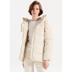 ONLY Puffer Mont, S, 5003296170, Krem, Kadın
