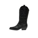 Only Shoes Onlbronco-1 PU Cowboy Siyah Kadın Bot Ayakkabı