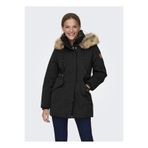 ONLY Siyah Kadın Kaban ONLNEWPRISKA PARKA JACKET CC OTW
