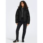 Only Siyah Kadın Mont Onlagnes Coated Puffer Jacket Otw - XS