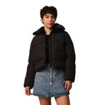 Only Siyah Kadın Mont Onlmaggı Fur Puffer Lıfe Cc Otw, S