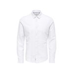 Only & Sons 22012321 Onscaiden Ls Solid Linen Shirt Noos Beyaz Erkek Gömlek
